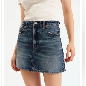 Daze Mini Skirt Authentic Blue Jean
